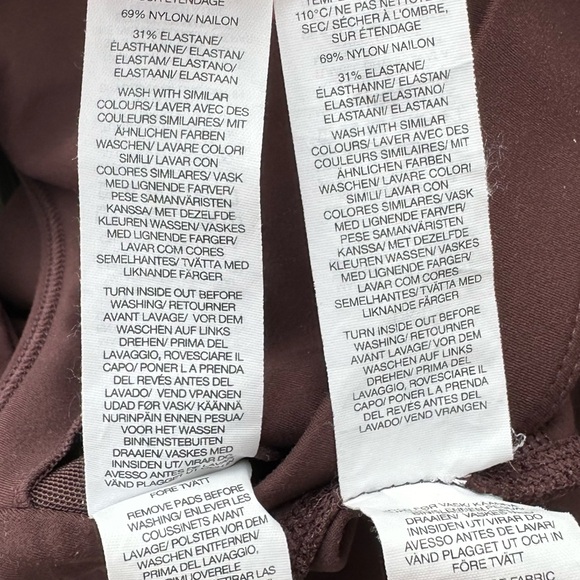 Oner Active Women's Athletic Shorts and Top Set Large Brown Active Matching Set - Picture 6 of 6